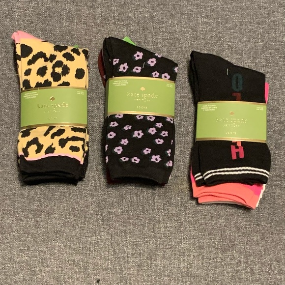 kate spade Accessories - Kate Spade Crew Sock BUNDLE - 9 pairs!